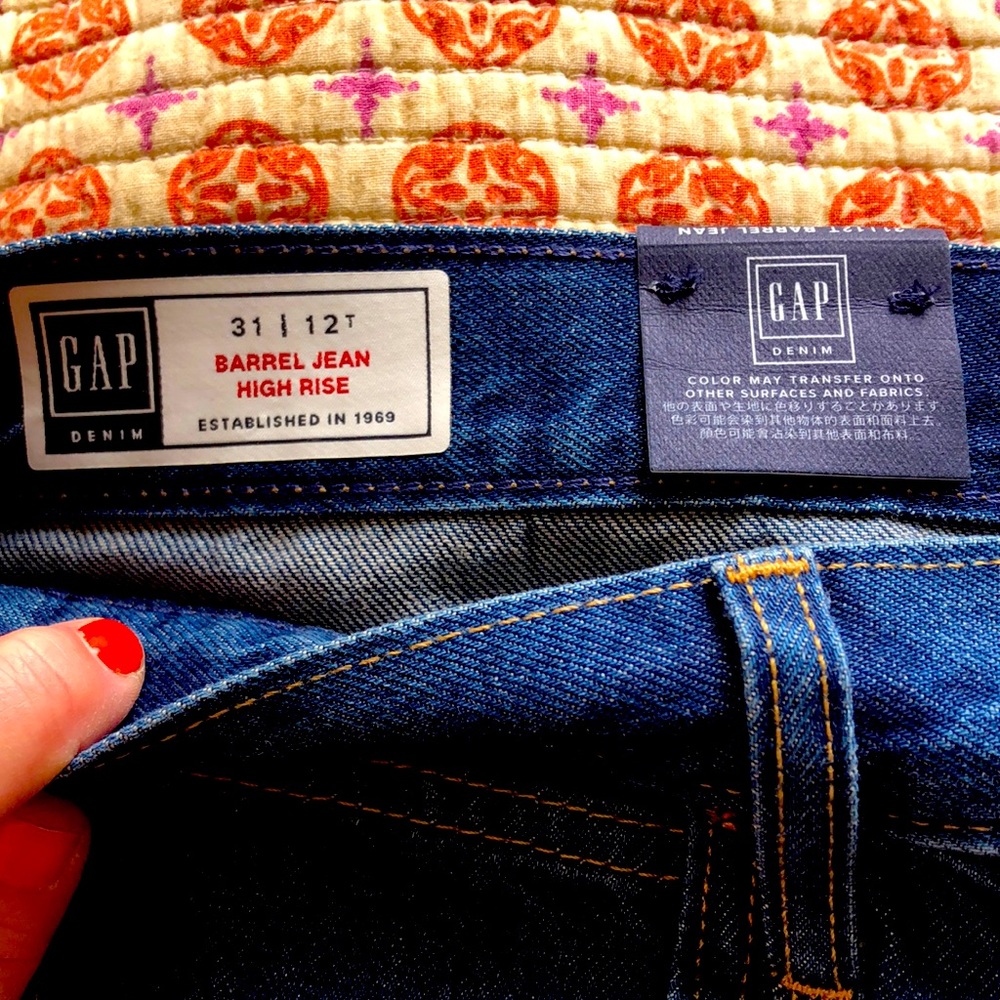 GAP barrel jeans tall 12 / 31